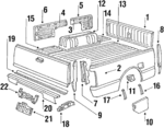 5899524990 - : License Bracket for Isuzu Image