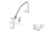51338212522 - : Cover, Window Frame With Speaker, Right for BMW Image