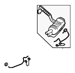 98111122202 - : Exhaust Muffler for Porsche: Boxster, Cayman Image