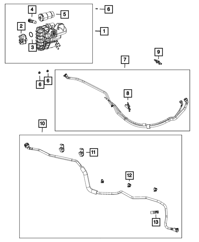 « 68154966AA – Emission Controls : Filtre à Charbon Actif Durite pour Mopar Image »