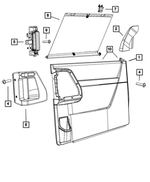1LW351T1AA - Interior Trim: Sliding Door Trim Panel, Left for Mopar Image