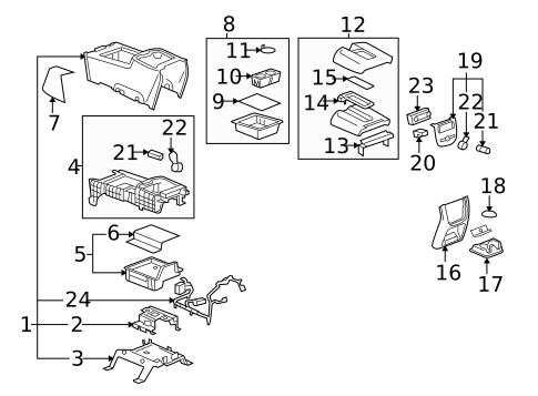 Center Console for 2008 Chevrolet Suburban 1500 #0