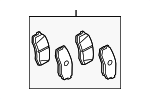 446602340 - Brakes: Brake Pads for Toyota: Sequoia, Tundra Image