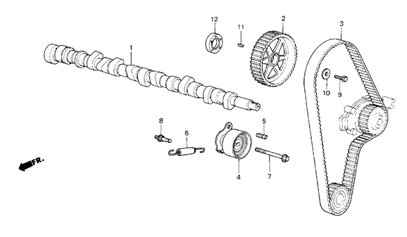 Camshaft - Timing Belt for 1985 Honda Civic #0