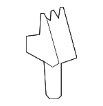 T2R9572 - Cooling System: Radiator Lower Support for Jaguar Image