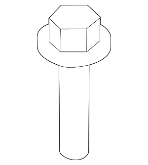 N91079301 - : Engine Mount Heat Shield Bolt for Porsche Image