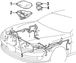 8266224016 - Electrical: Fuse Box Cover for Lexus: SC300 Image