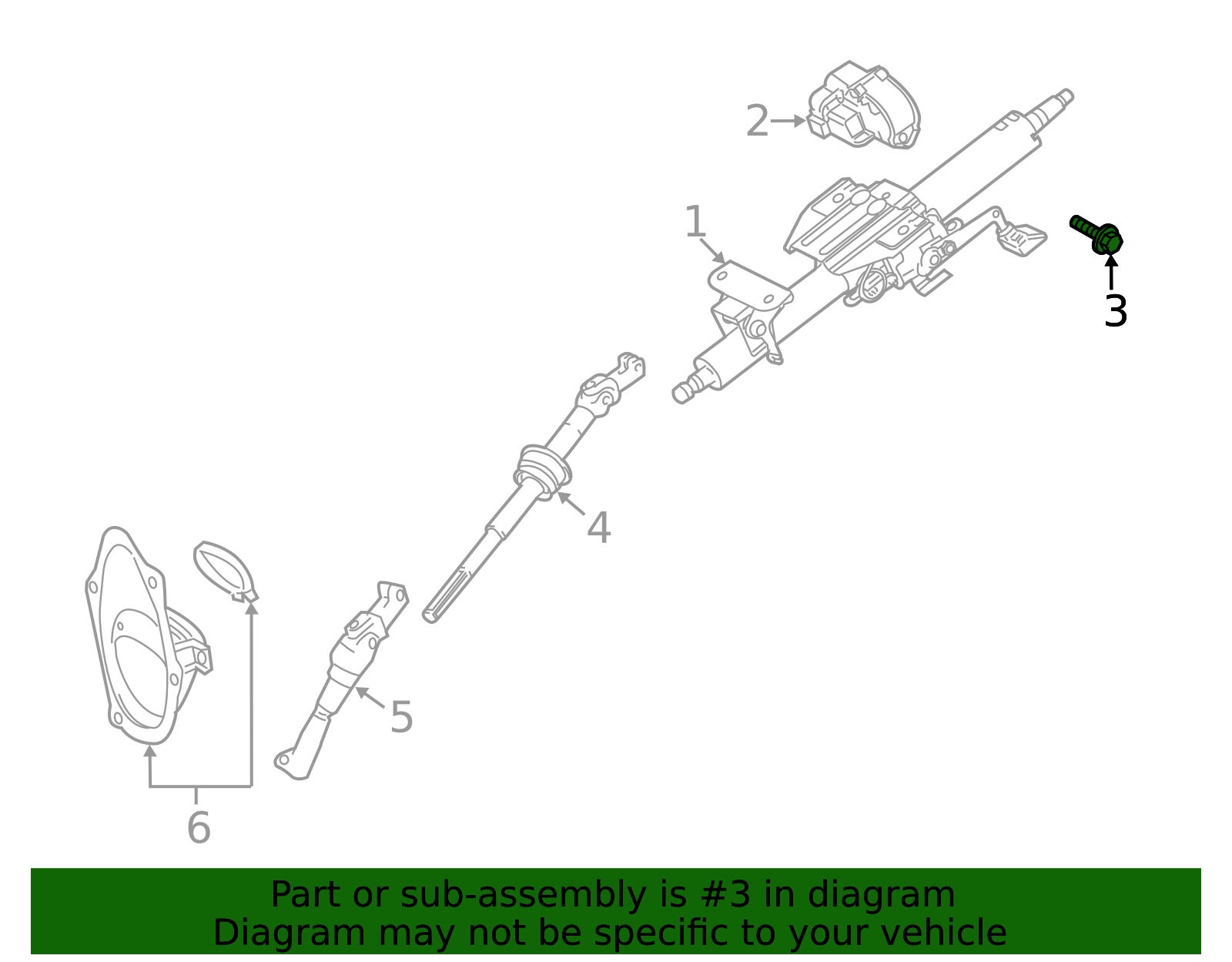 1992-2025 Lexus Steering Column Lock Bolt 45897-12020 | OEM Parts