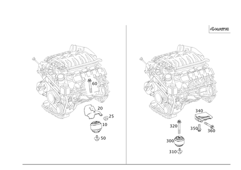 Engine Suspension for 2008 Mercedes-Benz E320 #0