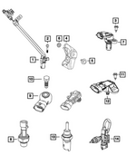 6106002AA - Electrical: Hex Flange Head Bolt for Dodge: Dart | Fiat: 124 Spider, 500, 500L Image