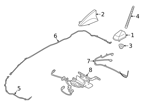 Antenna & Radio for 2019 Hyundai Tucson #0