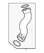 11618571025 - Cooling System: 2018 BMW 540d xDrive - Inlet Hose for BMW: 540d xDrive Image