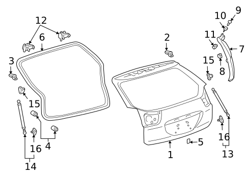 Liftgate for 2004 Lexus RX330 #0