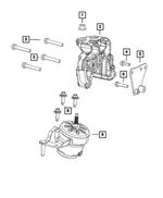 68451120AB - Engine: Engine Mount Bracket for Jeep: Wrangler Image