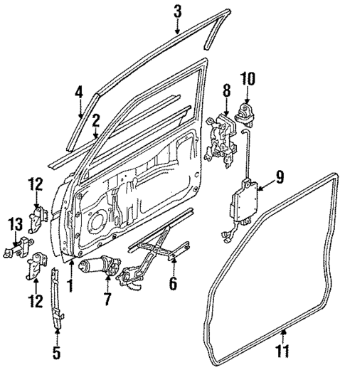 Exterior Trim - Door for 1985 Nissan 200SX #0