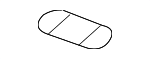 10169591 - Body: Striker Reinforced Anchor Plate for Buick: Rendezvous | Chevrolet: Lumina, Monte Carlo, Venture | Oldsmobile: Silhouette | Pontiac: Montana, Trans Sport Image