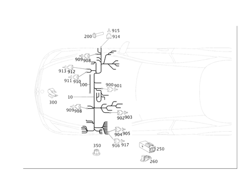 Cockpit Cable Harness for 2006 Mercedes-Benz CL65 AMG #0