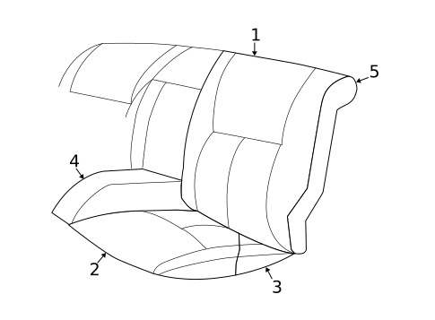 Rear Seat Components for 2000 Dodge Intrepid #1