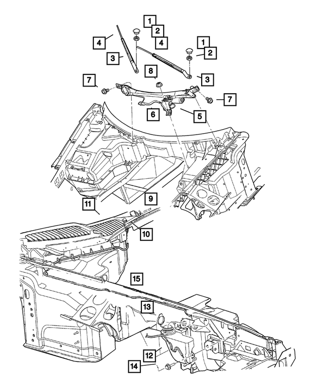 6503992 - Wiper/Lock Cylinder and Keys: Hex Head Screw And Washer for Mopar Image