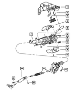 5GE09ZJ8AD - Steering: Steering Column Shroud for Mopar Image