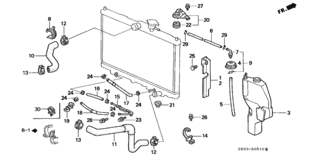 Radiator Hose for 1995 Honda Odyssey #0