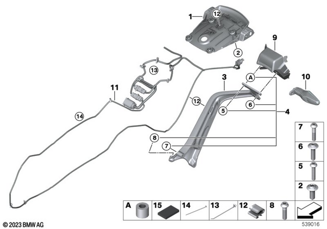 61125A7E211 - Design: Wiring Harness Rear - Mit Fibl for BMW-Motorrad Image