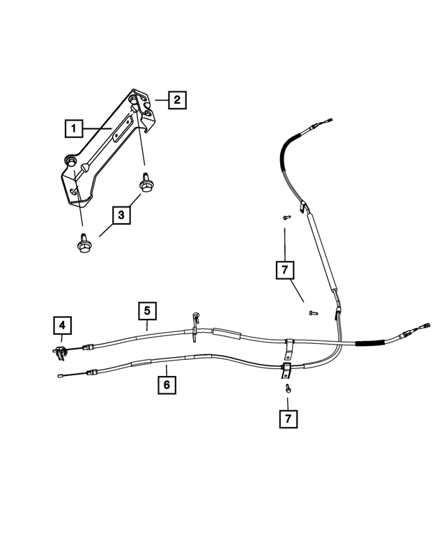 68043730AA - Brakes: Parking Brake Cable Equalizer for Chrysler: Town &amp; Country | Dodge: Grand Caravan Image
