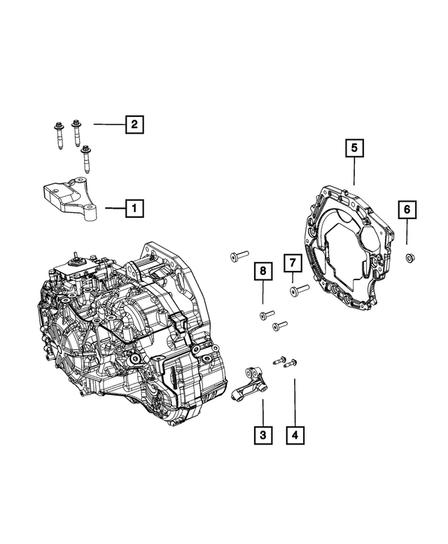 6509821AA - Transmission: 6 Lobe External Head Bolt for Mopar Image