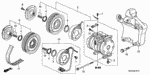 38800RCAA01RM - Body/Air Conditioning: COMPRESSOR, A/C (RMD) for Honda Image