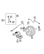 68439321AA - Brakes: Brake Booster Vacuum Hose for Fiat: 500X | Jeep: Renegade Image