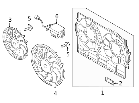 Cooling Fan for 2018 Audi A6 Quattro #0