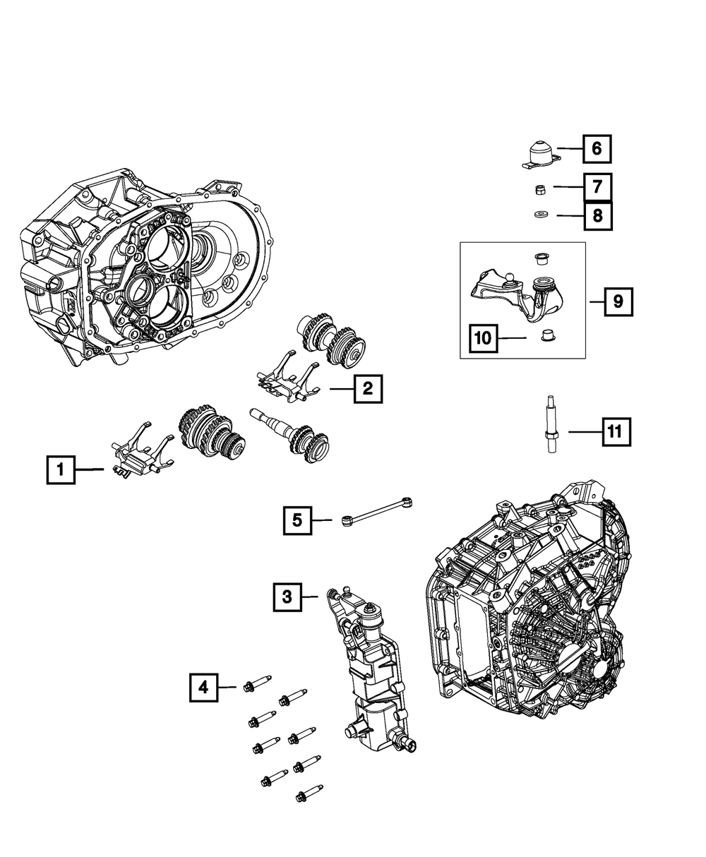 Gearshift Lever - Mopar (68254709AA)
