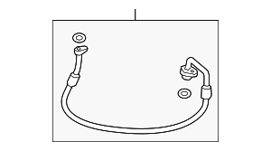8W1820740F - : A/C Refrigerant Suction Hose for Audi Image