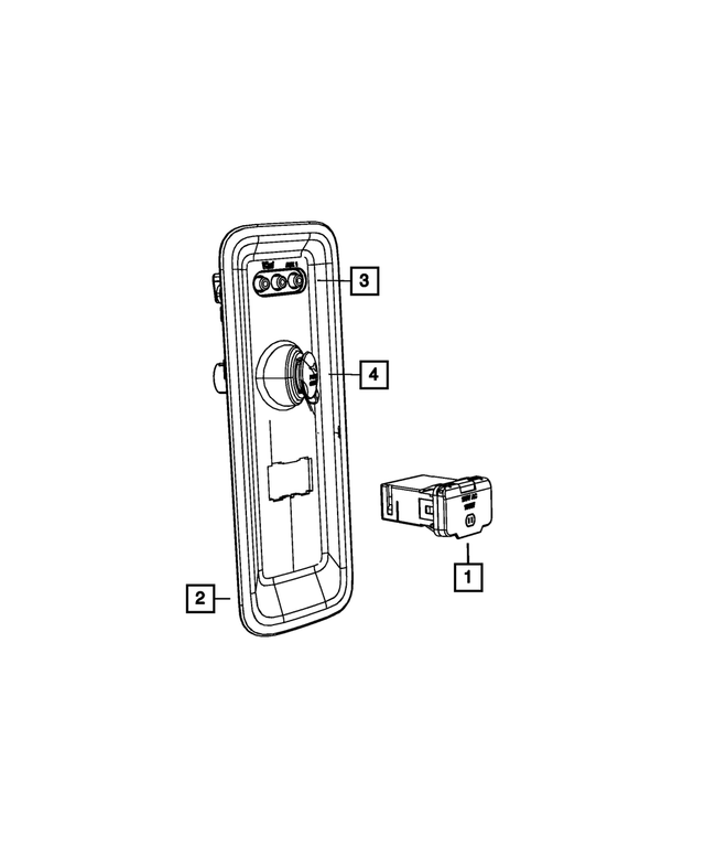 1CP81BD1AD - Electrical: Power Outlet Bezel for Mopar Image