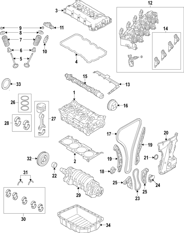 68641995AA - Engine: Cylinder Head for Mopar Image