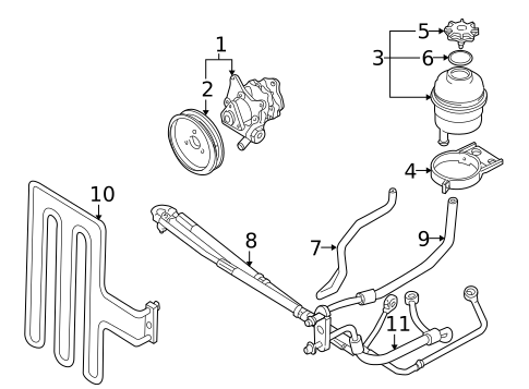 Pump & Hoses for 2001 BMW Z8 #0