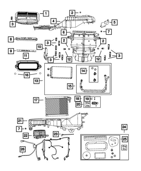 Air Conditioner and Heater Units for 2021 Jeep Grand Cherokee L #1