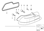 63218382444 - : Tail Light Gasket for BMW Image
