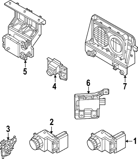 その他 IMOAFR1119A Parking Aid for 2022 Kia EV6 | OEM Parts Online