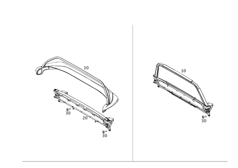 Roll-Over Bar, Draft Stop for 2016 Mercedes-Benz SL63 AMG #0
