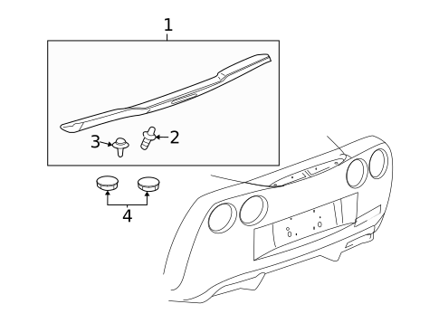 Spoiler for 2013 Chevrolet Corvette #0