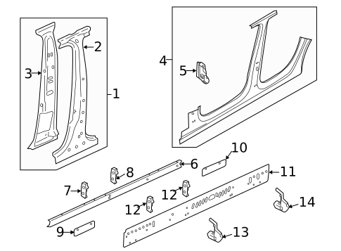 Center Pillar & Rocker for 2025 Audi A4 allroad #0