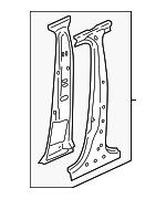 8W0810074A - Body: Center Pillar Reinforced for Audi: A4, A4 allroad, A4 Quattro, S4 Image