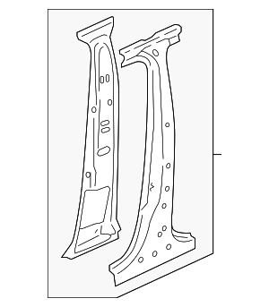 8W0810073A - Body: Body B-Pillar for Audi Image