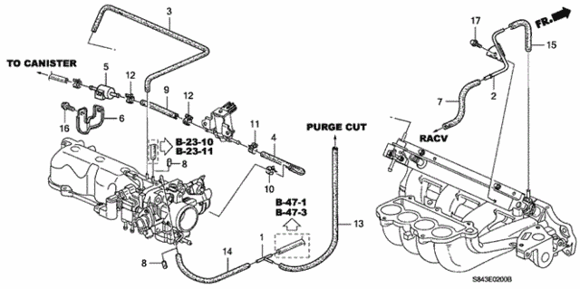 Install Pipe - Tubing (1) for 2001 Honda Accord #0