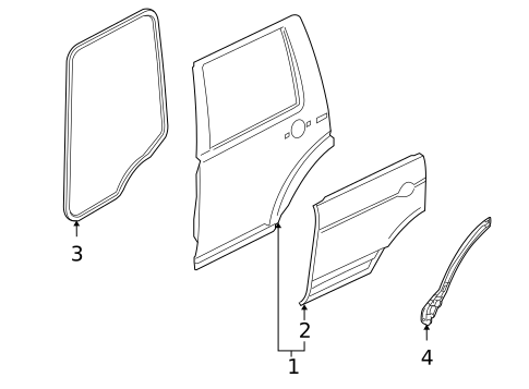 Door & Components for 2009 Land Rover LR2 #0