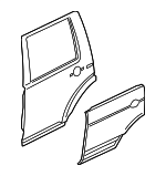 LR005852 - : Door Shell for Land Rover: LR2 Image