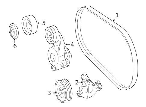 Belts & Pulleys for 2015 Mercedes-Benz ML 250 #0