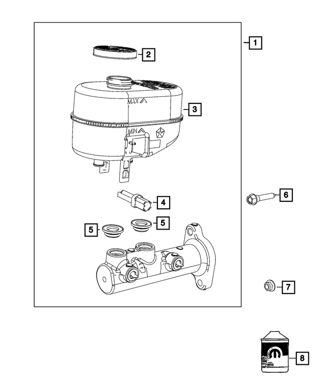 4318080MD - Brakes: Brake Fluid, Mexico for Mopar Image
