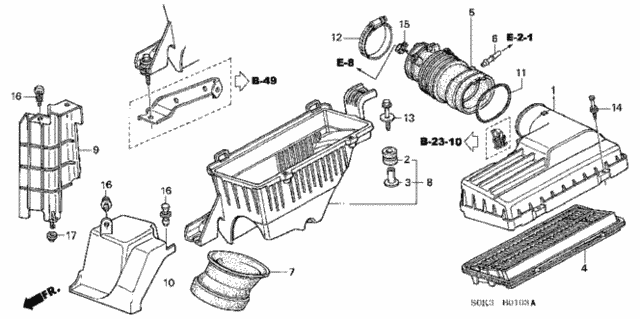 Air Cleaner (Type-S) for 2003 Acura TL #0